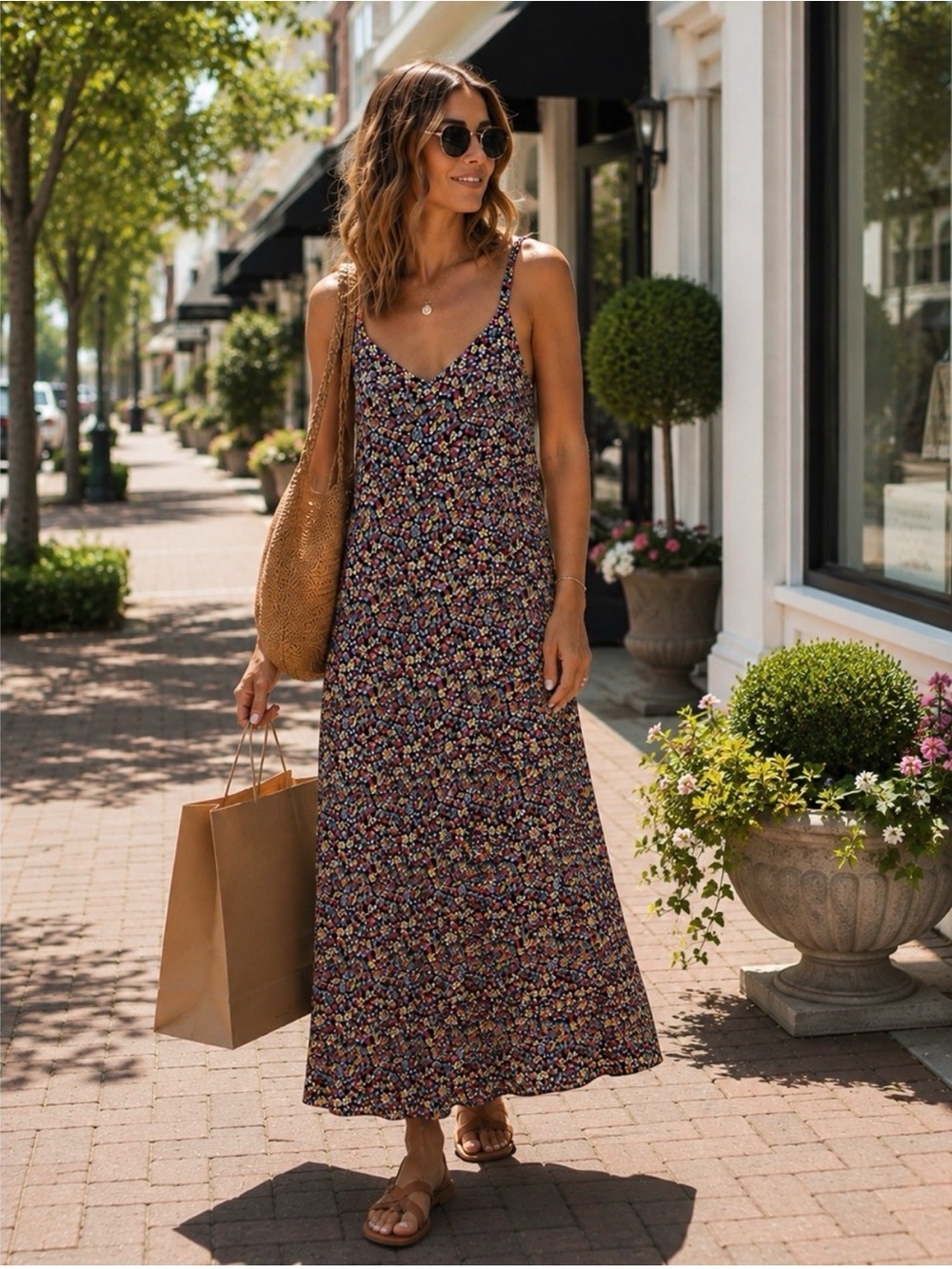 Old Navy Maxi Swing Dress Large